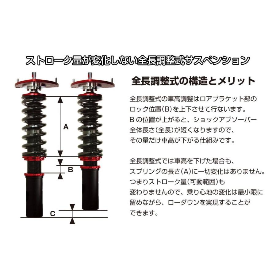 BLITZ（ブリッツ） 車高調 DAMPER ZZ-R 92472 エクシーガ/クロス