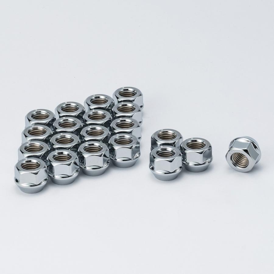 汎用】ホイールナット 19HEX M12xP1.5 メッキ 20個入 60°テーパー座