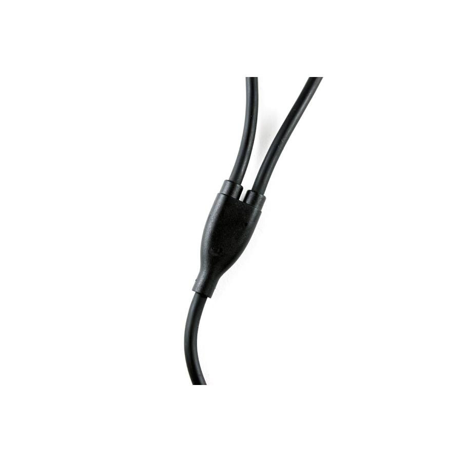 AQ. 2台充電二股ケーブル メッシュタイプ 1m CーCL 2.4A UC13