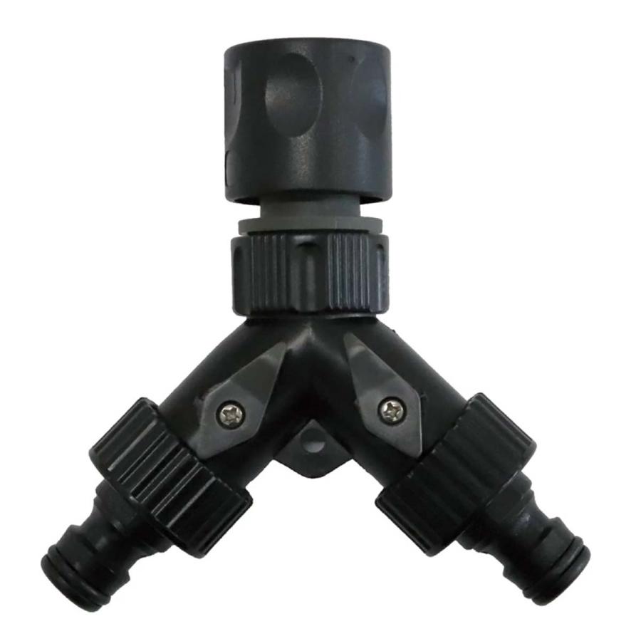 GREEN LIFE（グリーンライフ） コック付き2分岐ホースコネクター HC-05