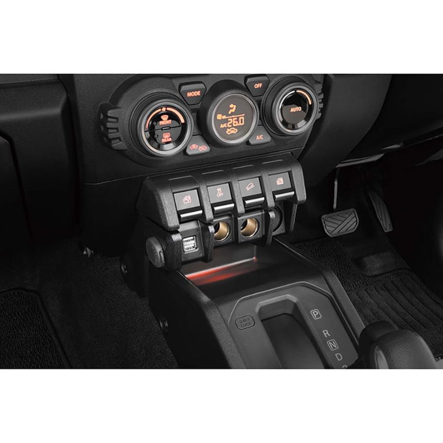 カーメイト（CARMATE） ジムニー専用 増設電源ユニット NZ587 ブラック