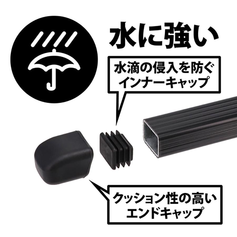 INNO CARMATE カーメイト スクエアバーセット INB117BK ブラック