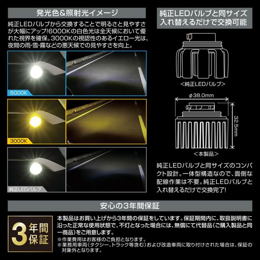 GIGA CARMATE カーメイト GIGA LEDフォグバルブ S2800GS 3000K