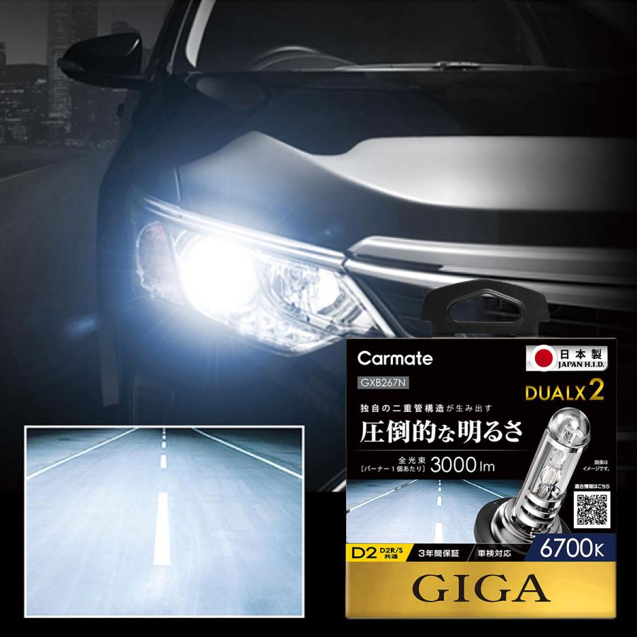 カーメイト（CARMATE） GIGA デュアルクス2 6700K D2R/Sバーナー