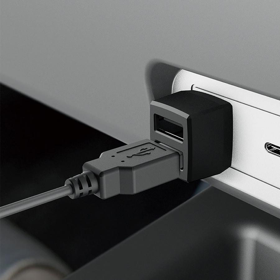 星光産業 EXEA USB変換アダプタAA EM-179 ブラック