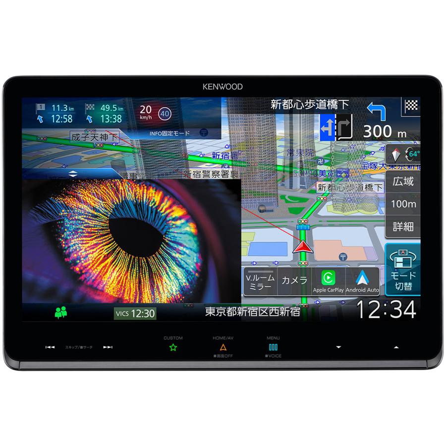 ケンウッド KENWOOD MDV-MX12F ワイヤレスApple CarPlay Android Auto