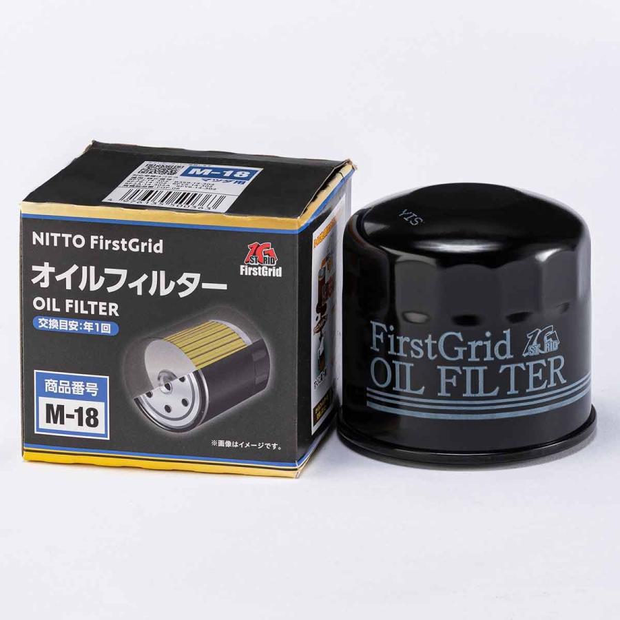 日東工業 FIRSTGRID 国産車用オイルフィルター M-18 : オートバックス