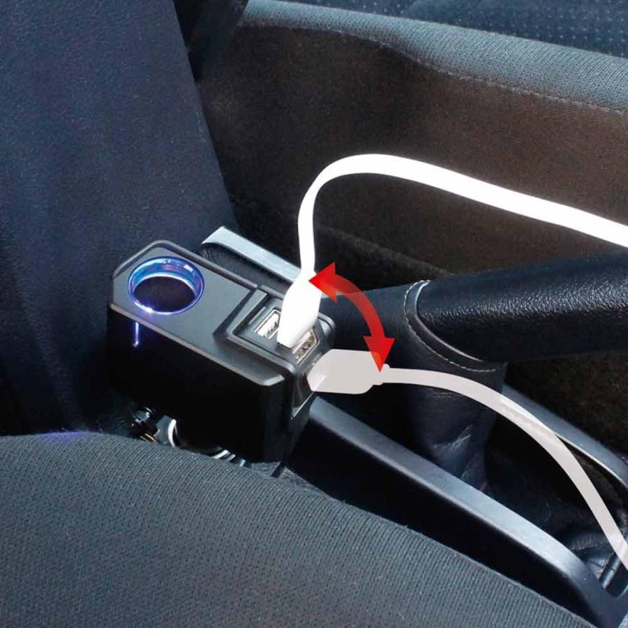 槌屋ヤック Yac アングルusbソケット ディレクション2 4a Pf341 ブラック オートバックスpaypayモール店 通販 Paypayモール