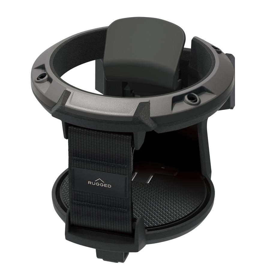 槌屋ヤック YAC RUGGED ドリンクホルダー PF365 ダークグレー