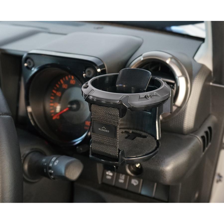 槌屋ヤック YAC RUGGED ドリンクホルダー PF365 ダークグレー