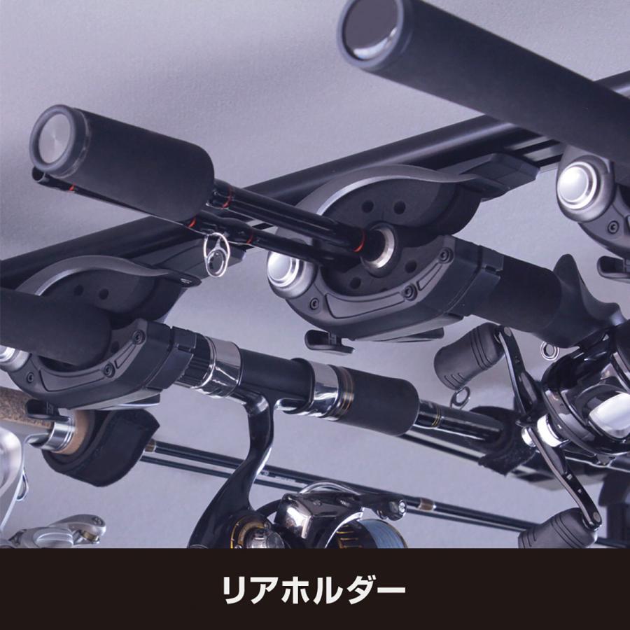 YACVISOA200系ハイエースS-GL標準専用スマートロッドホルダー5本用UHA1Fブラックの画像