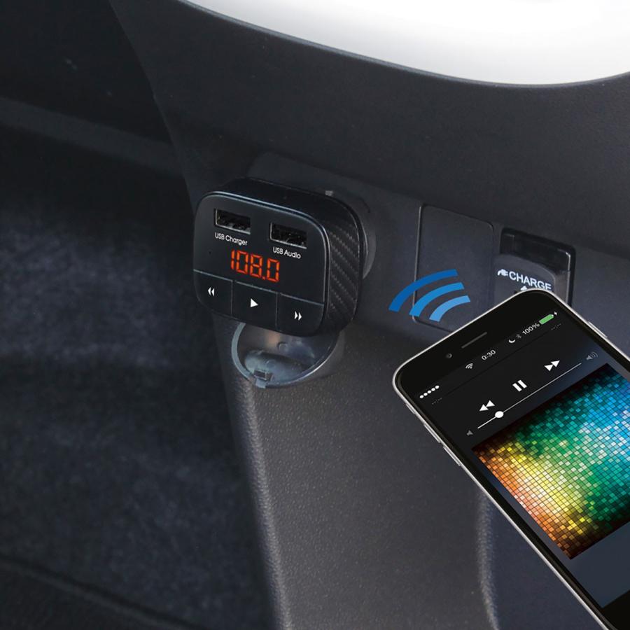 槌屋ヤック YAC Bluetooth FMトランスミッター 4IN1Compact TP219