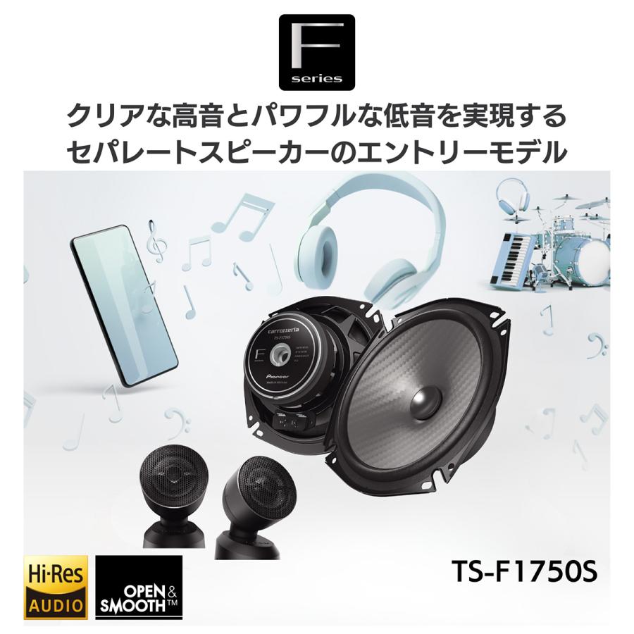 カロッツェリア carrozzeria TS-F1750S セパレートスピーカー