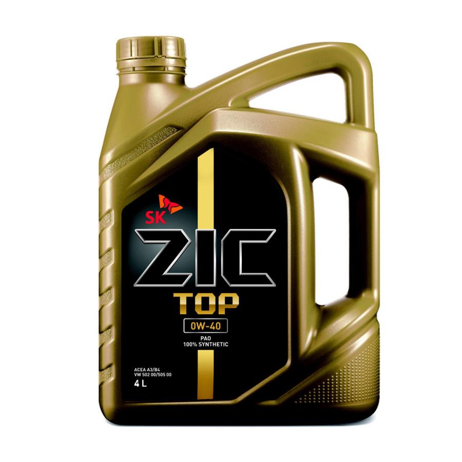 SK ZIC TOP エンジンオイル 0W-40/A3/B4/4L 合成油 SK ZIC TOP エンジンオイル 0W-40/A3/B4/4L 合成油