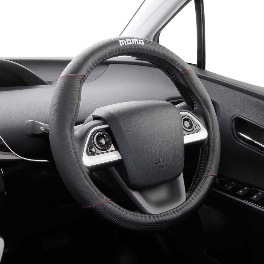 momoハンドル MOMO（モモ） MOMOハンドルカバー S CARBON W13BRSJ ブラック/レッド