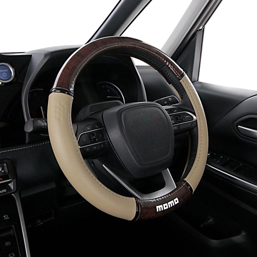 錦産業 MOMO WOOD WLXBWSJ ハンドルカバー S BE/BRウッド