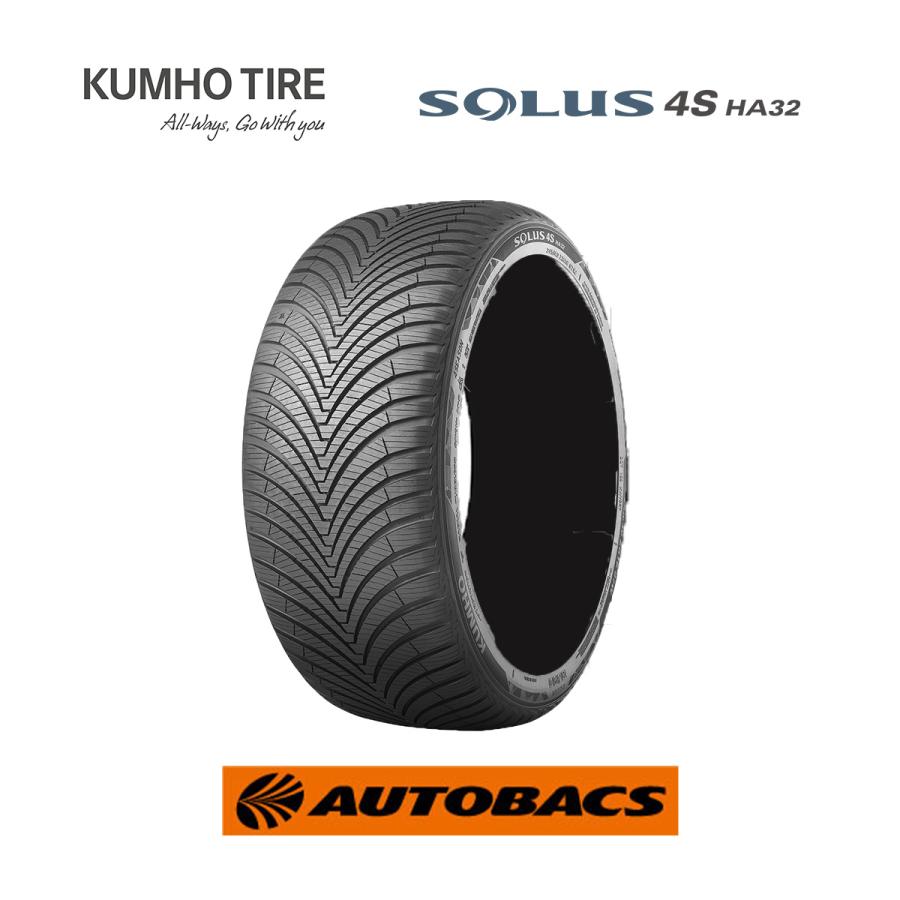 KUMHO 175/65R14 オールシーズンタイヤ クムホ ソルウス 4S HA32 1本  