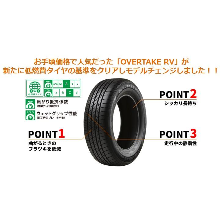 オートバックス（AUTOBACS） 195/65R15 夏タイヤ オーバーテイク RVII4