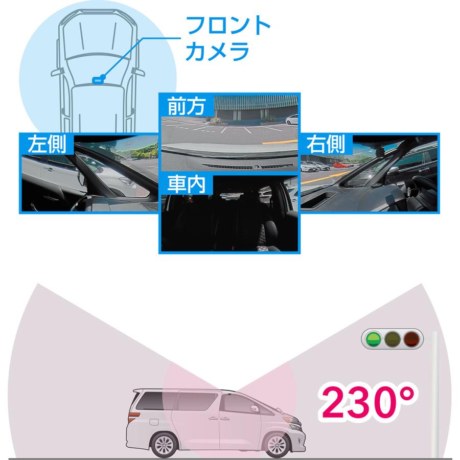 COMTEC ZDR-850R ドライブレコーダー➕駐車監視コード コムテック お得なセット品_COMTEC ZDR-850R 360°＋リアカメラ