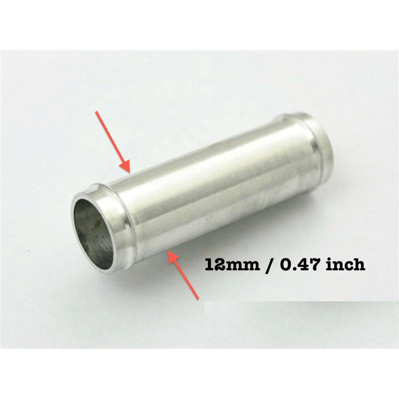 アルミ ホースジョイントパイプ ストレート 外径12mm アルミ ホースジョイントパイプ ストレート 外径12mm
