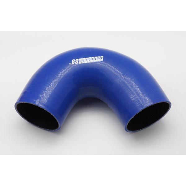 シリコンホース エルボ 135度 内径38mm 青 : AUTOBAHN88ヤフー 
