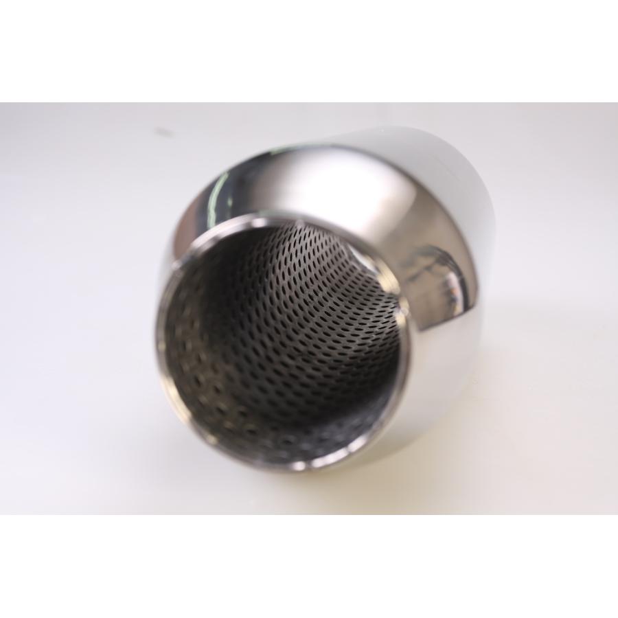 汎用 レゾネーター ステンレス 76φマフラー サブサイレンサー 中間