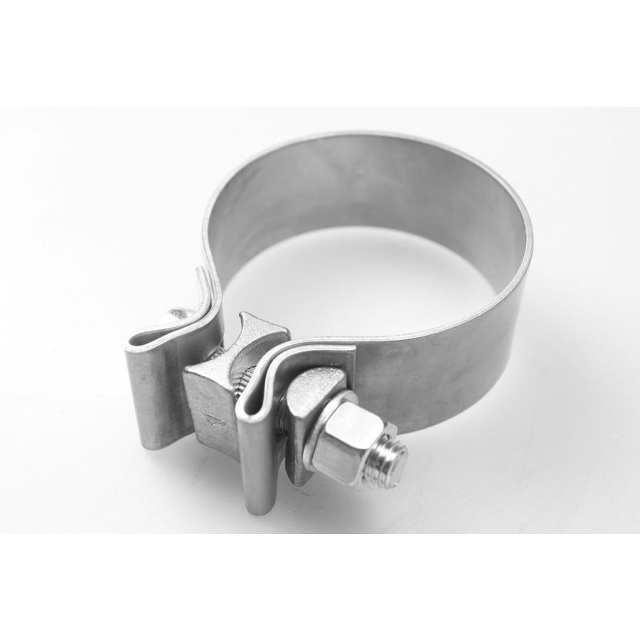 ステンレス マフラークランプ 57mm サイレンサー強力バンド