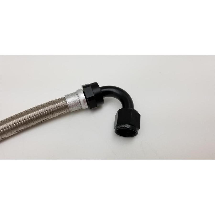 ホースエンド AN6 ストレート カシメタイプ 高耐圧 スイベル