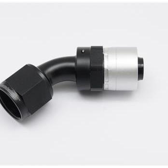 ホースエンド AN6 45度 カシメタイプ 高耐圧 スイベルアダプター