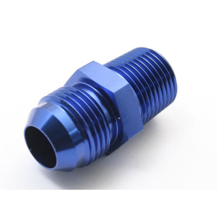 アルミ ホースエンド AN6オス - NPT3/8″ オス 変換アダプター