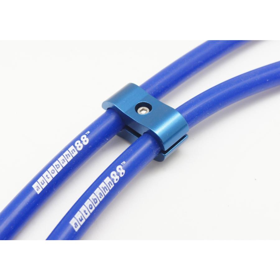 アルミ製 セパレート クランプ 穴径4.8mm ホース ライン