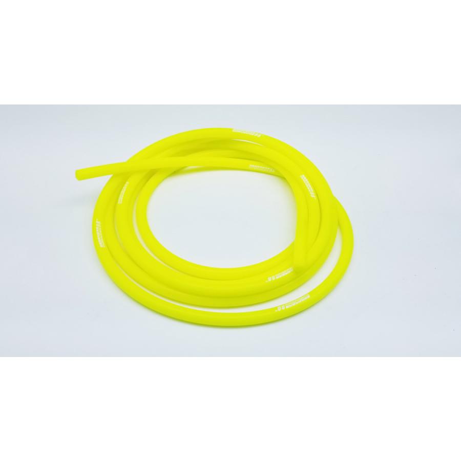 シリコンバキュームホース 3周年記念イベントが Φ8mm １Ｍ エアブースト配管 黄色 最新のデザイン イエロー 蛍光色