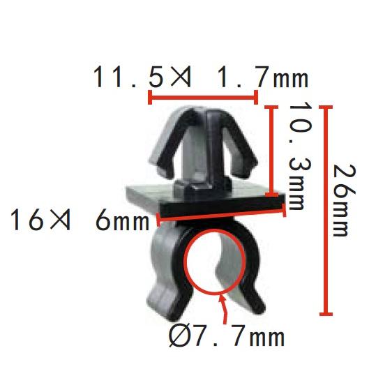 ボンネット ステー ロッド ホルダー マツダに適合 純正品番