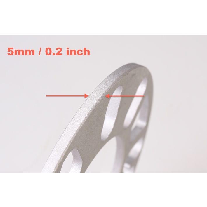 アルミ製 ホイールスペーサー 4穴/5穴用 厚み5mm 2枚 : AUTOBAHN88 