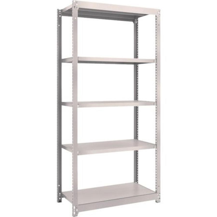 ＴＲＵＳＣＯ Ｍ１．５型軽中量棚 ８６０Ｘ４４５Ｘ１８００ ５段 単体 ネオグレー 1台