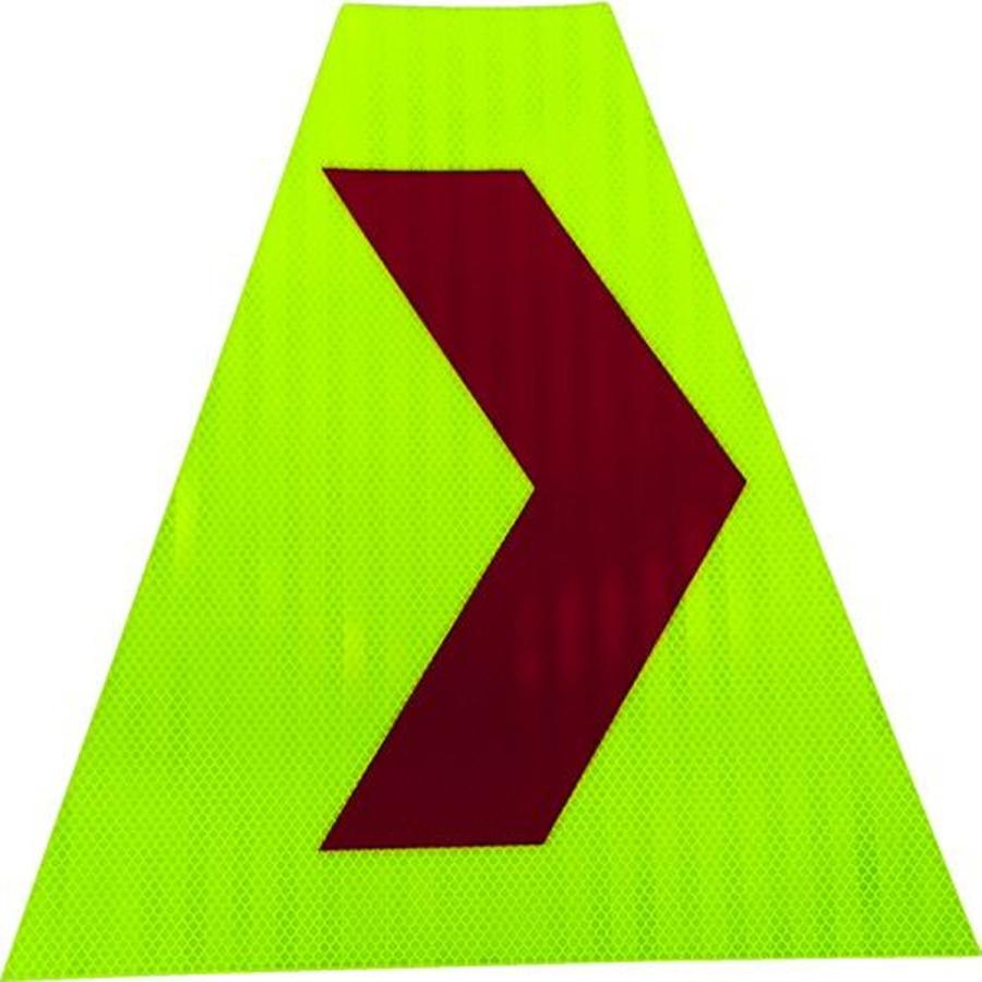 仙台銘板 プリズムコーンカバー反射両面 ＫＫＢ−３０Ｒ 右矢印 1枚