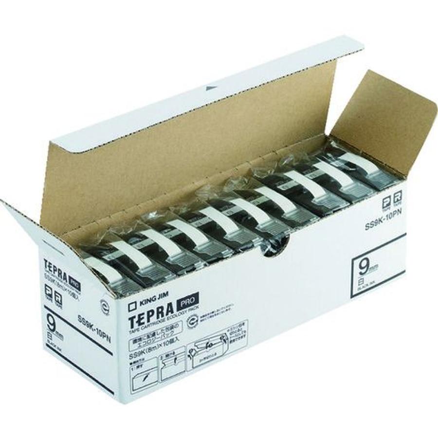 キングジム 「テプラ」ＰＲＯエコパック（１０個入り）白 1PK
