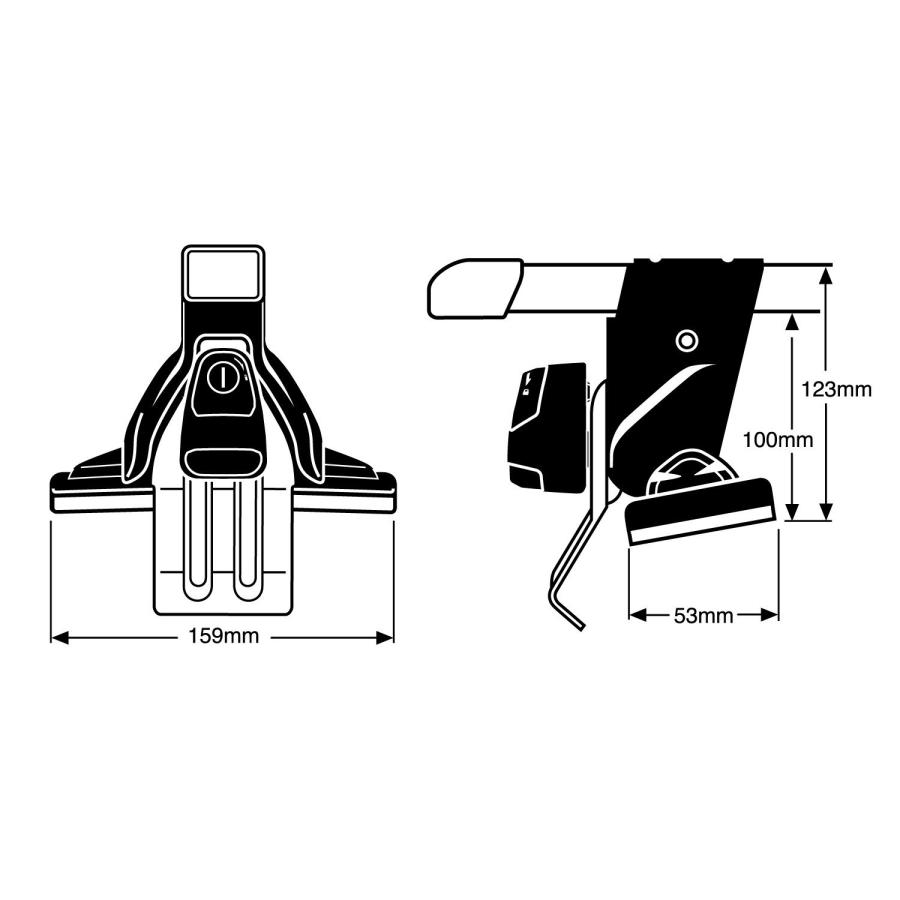 INNO イノー スズキ ハスラー MR52S/MR92S ベース キャリア セット