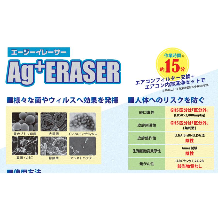 Linda エージーイレーサー 3本セット/ AgERASER 横浜油脂工業 カー