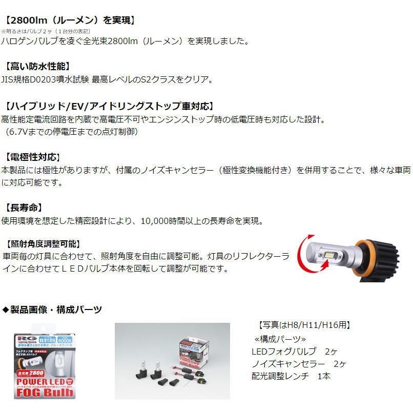 RG LEDフォグバルブ コンパクトスター 品番： RGH-P544（バルブタイプ