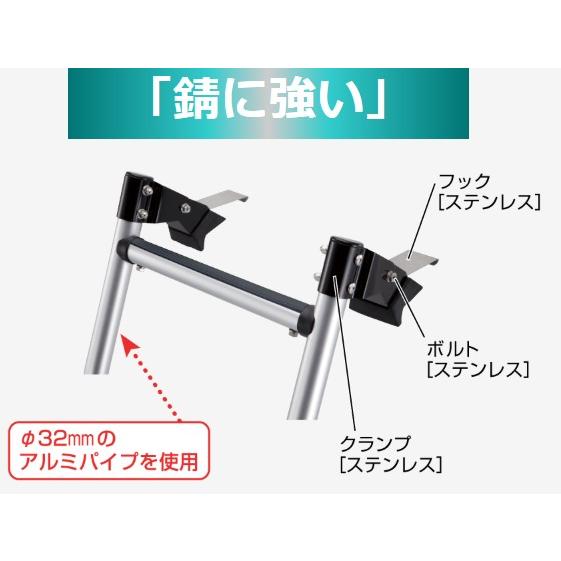 ROCKY 品番：AK-34B ブラック ハシゴ/ラダー ＜ハイエースバン (220系)、NV350キャラバンE26系 ワイド幅ハイルーフ＞ ロッキープラス（個人名宛は発送不可）の画像