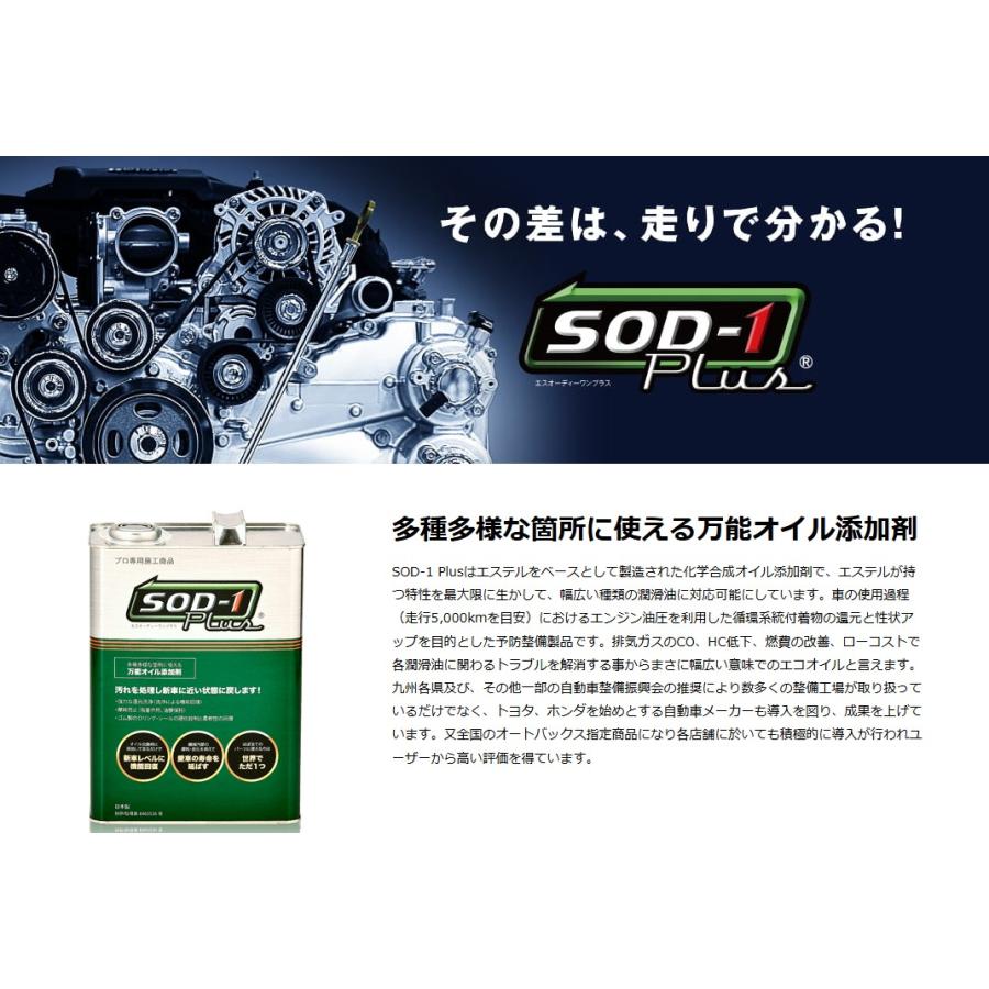 SOD-1 Plus エスオーディーワンプラス 万能オイル添加剤 4リットル D1 
