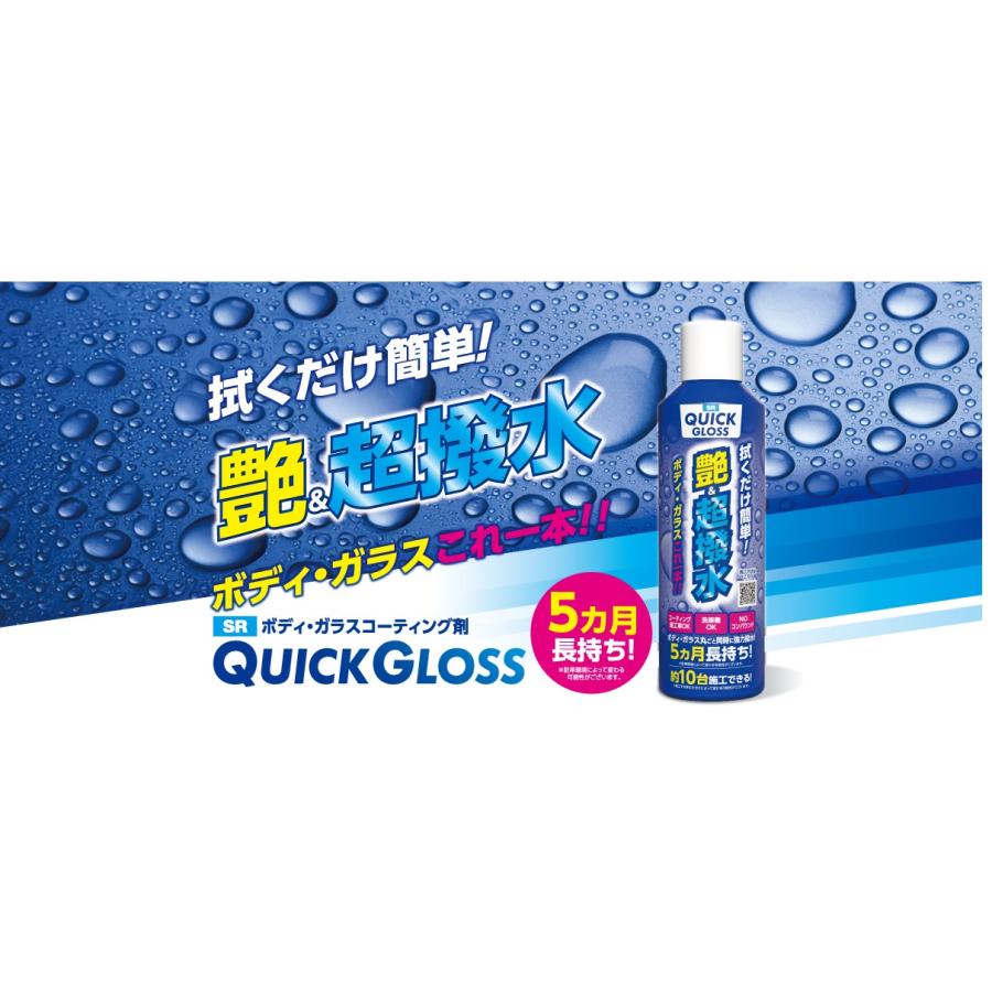 SR クイックグロス ワックス コーティング剤 SR-QC300 超撥水 艶 光沢