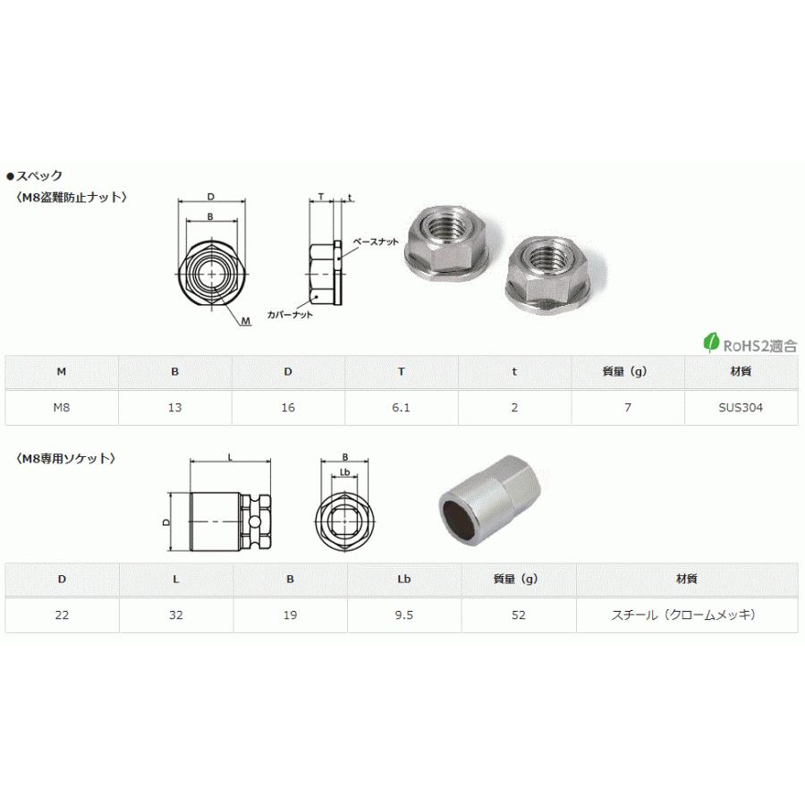 SAVIOR 盗難防止ナット M8×1.25 SVR-M8SK 【ナット・専用ソケットセット】 セイバー 中発販売 :svrm8sk:カー用品イチオシ通販Yahoo!ショッピング店 - 通販 - Yahoo!ショッピング SAVIOR 盗難防止ナット M8×1.25 SVR-M8SK 【ナット・専用ソケットセット】 セイバー 中発販売 :svrm8sk:カー用品イチオシ通販Yahoo!ショッピング店 - 通販 - Yahoo!ショッピング