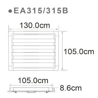 TERZO Terzo EA315 ルーフラック アルミルーフラック 長さ:130cm x 幅 