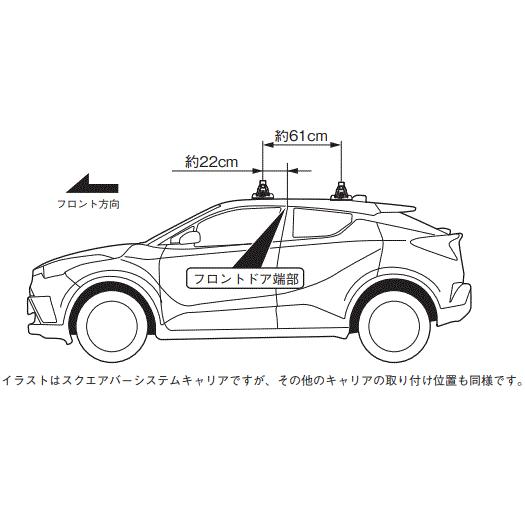 TERZO トヨタ C-HR（NGX5#.ZYX1#）ベースキャリアセット(EF14BL+EB2+