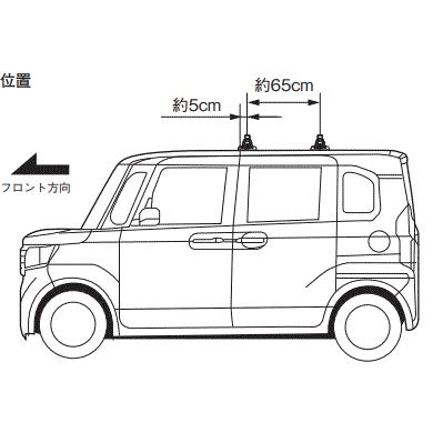 TERZO TERZO ホンダ N-BOX（カスタム含）JF3.4 ベースキャリアセット
