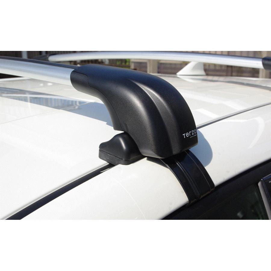 TERZO 日産 セレナ C26/C27 用 エアロルーフキャリア取付4点セット 1台