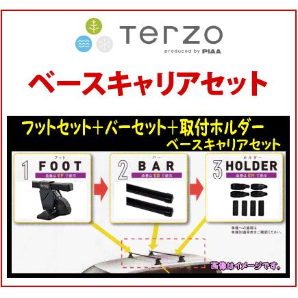 TERZO　ステラ/ムーヴ(LA15#,16#）　ベースキャリア セット(EF14BL+EB2+EH421） /自動車/キャリア
