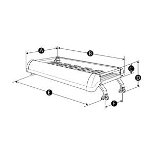 TUFREQ タフレック　KF422A イスズ　エルフ100 標準キャブ F24 トラック用 アルミ製ルーフキャリア／精興工業/ルーフラック（（個人名配達不可/代引決済不可））｜autocenter｜02